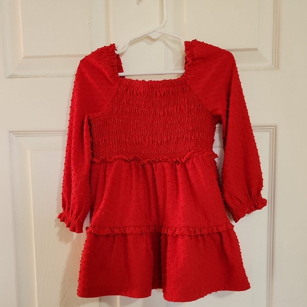 Red Long Sleeve Dress